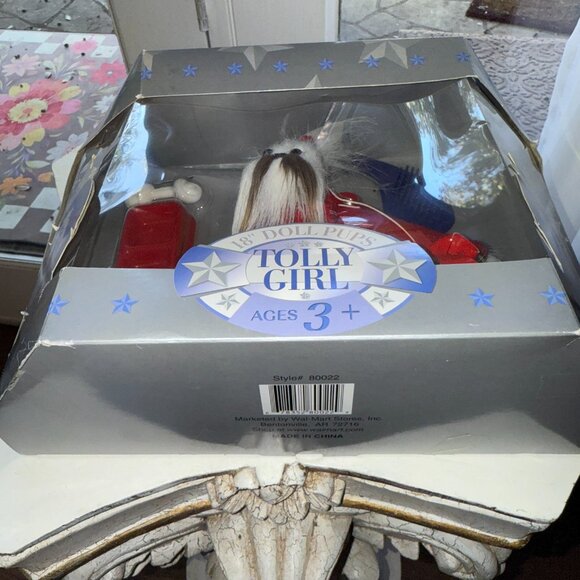 Tollytots Tolly Girl 18” Doll Pups Tulip 2003 English Toy Spaniel DOG or Maltese - Picture 12 of 16